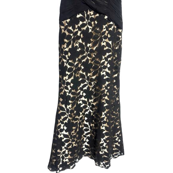 Jovani Strapless Lace Overlay 10 Gown Black Formal Event Dress Prom Wedding MOB - Picture 5 of 8